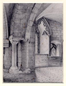 グロスター大聖堂、1900 作： Edward Adrian Wilson