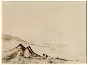 ハットポイントからエレバス山、1901年4月（紙にトイレ）