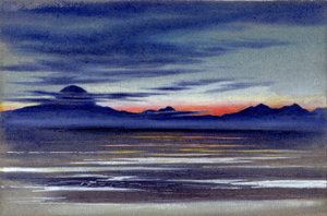 海のストレッチの眺め、1901-04（紙にトイレ） 作： Edward Adrian Wilson