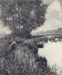 レックフォードのウナギ壺橋にて（モノクロ写真） 作： Edward Alfred Barton