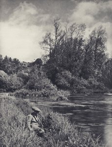 テスト中のメイ・フライタイム（モノクロ写真） 作： Edward Alfred Barton