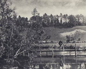 タンブリング・ベイ、フラトン下のテストキャリアにて（モノクロ写真） 作： Edward Alfred Barton