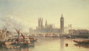 国会議事堂とウェストミンスターブリッジ 作： Edward Angelo Goodall