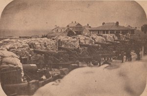フォート サムターの避難、1861 年 4 月、1861 年 4 月。 作： Edward Anthony