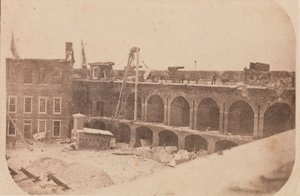 フォート サムターの避難、1861 年 4 月、1861 年 4 月。 作： Edward Anthony