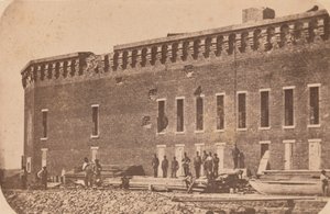 フォート サムターの避難、1861 年 4 月、1861 年 4 月。 作： Edward Anthony