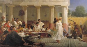 「ヘロデの誕生日の饗宴」、1868 作： Edward Armitage