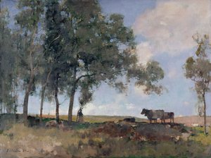 秋の日差し、1884 作： Edward Arthur Walton