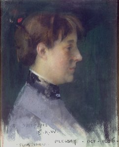 ベアトリスクローホールの肖像、1886年 作： Edward Arthur Walton