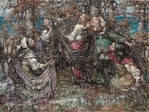 リング・ア・リング・ア・ローゼス 作： Edward Atkinson Hornel