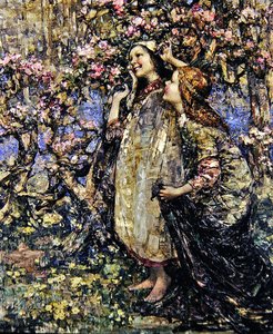 スプリングタイム 作： Edward Atkinson Hornel