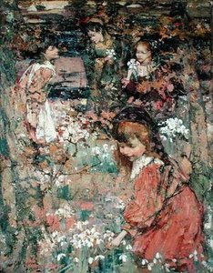 春のめざめ 作： Edward Atkinson Hornel