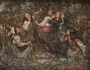 地球の目覚め、1909、c1930。 作： Edward Atkinson Hornel