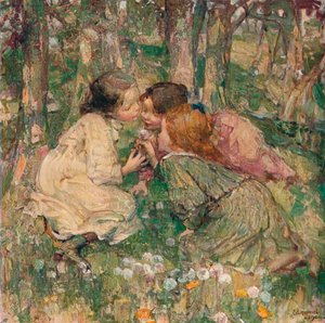 Whats OClock、c1904 作： Edward Atkinson Hornel