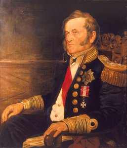 サー・フェアファックス・モレスビー、艦隊提督（1786年-1877年） 作： Edward Augustus Gifford