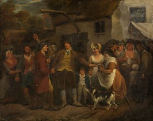 The Ale House Door（油彩・キャンバス 作： Edward Bird