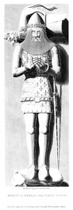 エドワード・ザ・ブラック・プリンスのエフィジー1330-1376、1824。