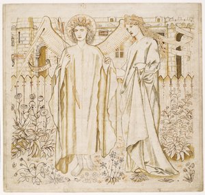 チョーサーの「良い女性の伝説」-アモールとアルケースティス 作： Edward Burne-Jones