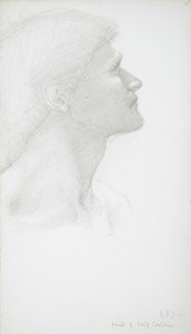男の頭 作： Edward Burne-Jones