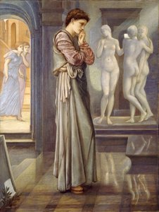 ピグマリオンとイメージ-心の欲望 作： Edward Burne Jones