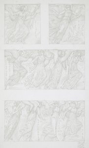 寓意的な人物像のデッサン集 作： Edward Burne-Jones