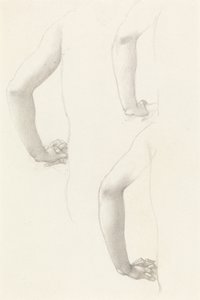 腕と手の研究 作： Edward Burne-Jones