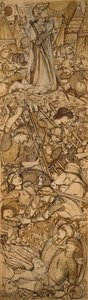 ベト＝ホロンの戦い - 太陽と月に静止を命じたヨシュア 作： Edward Burne-Jones