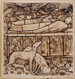 トリスタンとイゾルデの墓 作： Edward Burne Jones