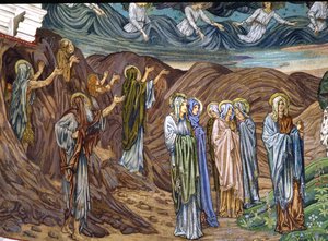 禁欲主義者と聖女、1880年代〜90年代（モザイク） 作： Edward Burne Jones
