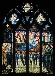 Harwarden、St Deiniol、Morris＆Co.、Edward Burne-Jones、The Nativity、1898 作： Edward Burne Jones