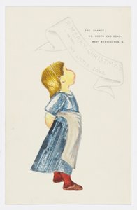 アーティストの孫娘アンジェラ・サーケルへの手紙（紙に鉛筆） 作： Edward Burne Jones
