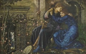 廃墟の中での愛、1870年から1873年。 作： Edward Burne Jones