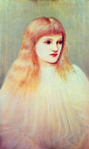 セシリー・ホーナーの肖像、1895 作： Edward Burne Jones