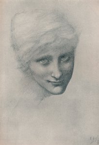 人魚の研究、海の深さ、1886 作： Edward Burne Jones