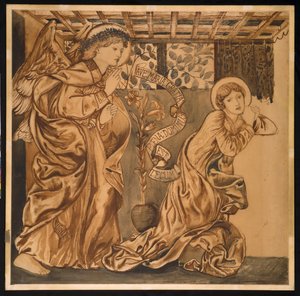 受胎告知 作： Edward Burne Jones