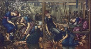 ガーデンコート、1875-1880。 作： Edward Burne Jones