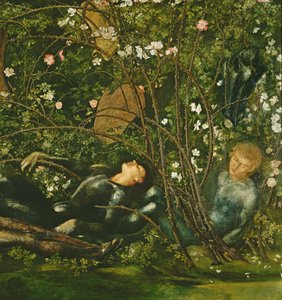 騎士とブライヤーローズ、1869年（198347年の詳細） 作： Edward Burne Jones