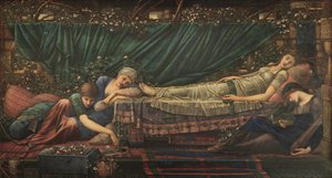 ブライアローズの伝説：眠れる森の美女、1885-1890年。 作： Edward Burne Jones