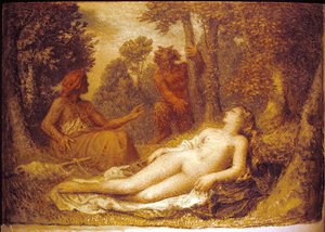 ダイアナ（油彩・紙） 作： Edward Calvert