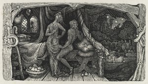チャンバー牧歌、1831年。 作： Edward Calvert