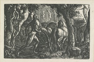 ザ・プラウマンクリスチャンが人生の最後の土手を耕す 1827年 作： Edward Calvert