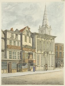 1824年に取り壊された旧議会議事堂（鉛筆・水彩・紙 作： Edward Cashin