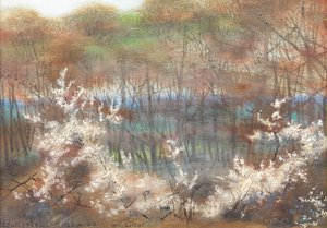レザーヘッド、サリー（水彩） 作： Edward Clifford