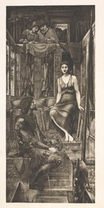 コフェトゥア王と物乞いのメイド (彫刻) 作： Edward Coley (after) Burne Jones