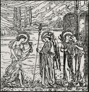 神々への参入 作： Edward Coley (after) Burne Jones