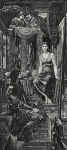 コフェトゥア王と乞食メイド 作： Edward Coley (after) Burne Jones