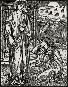 プシュケとケレス 作： Edward Coley (after) Burne Jones