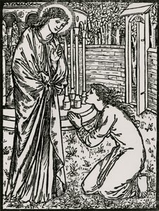 プシュケとジュノ 作： Edward Coley (after) Burne Jones