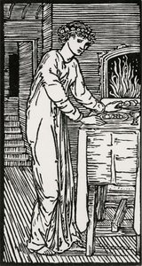 Psyche by the Table 作： Edward Coley (after) Burne Jones