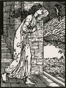 宮殿から飛び出すサイケ 作： Edward Coley (after) Burne Jones
